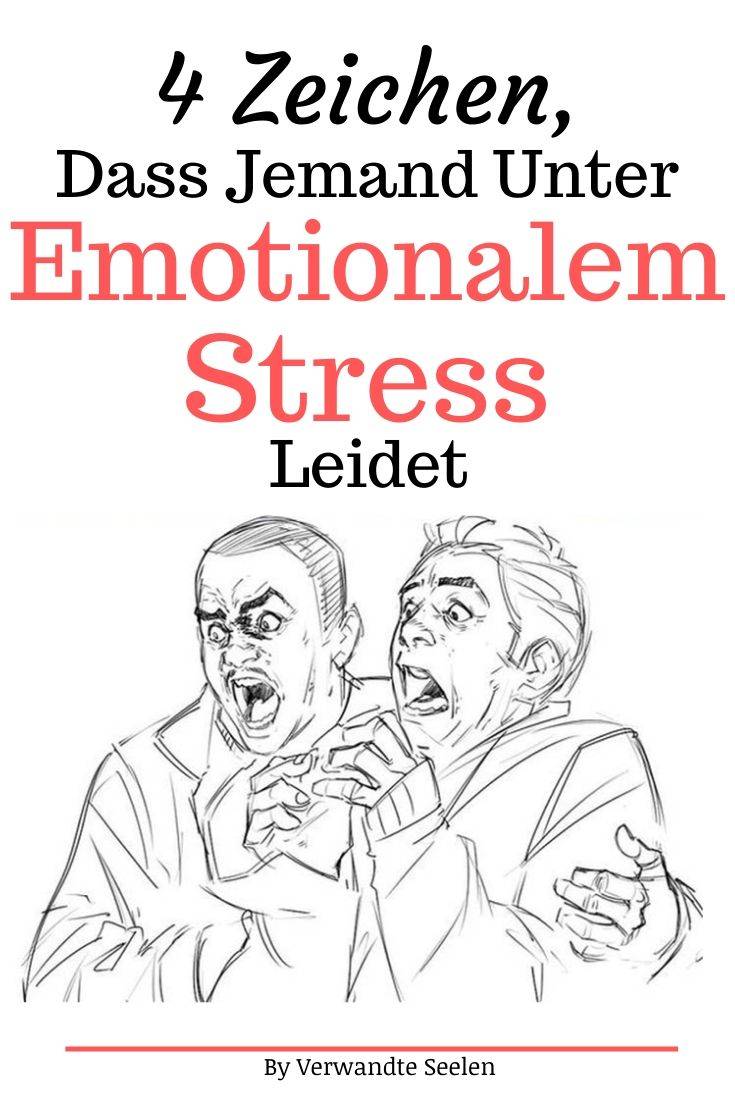 emotionaler stress-jemand unter emotionalem Stress leidet