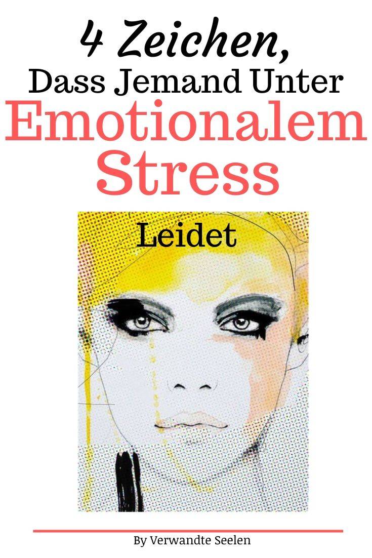 emotionaler stress-jemand unter emotionalem Stress leidet